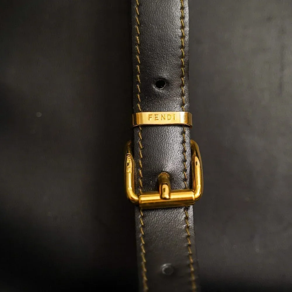 Fendi 1970's Monogram-Print Suitcase
